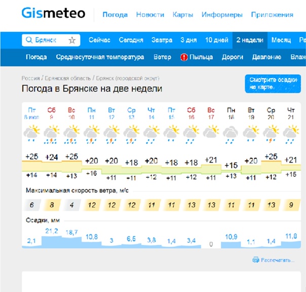 Погода в брянске на июнь 2023 – точный прогноз на месяц в россия