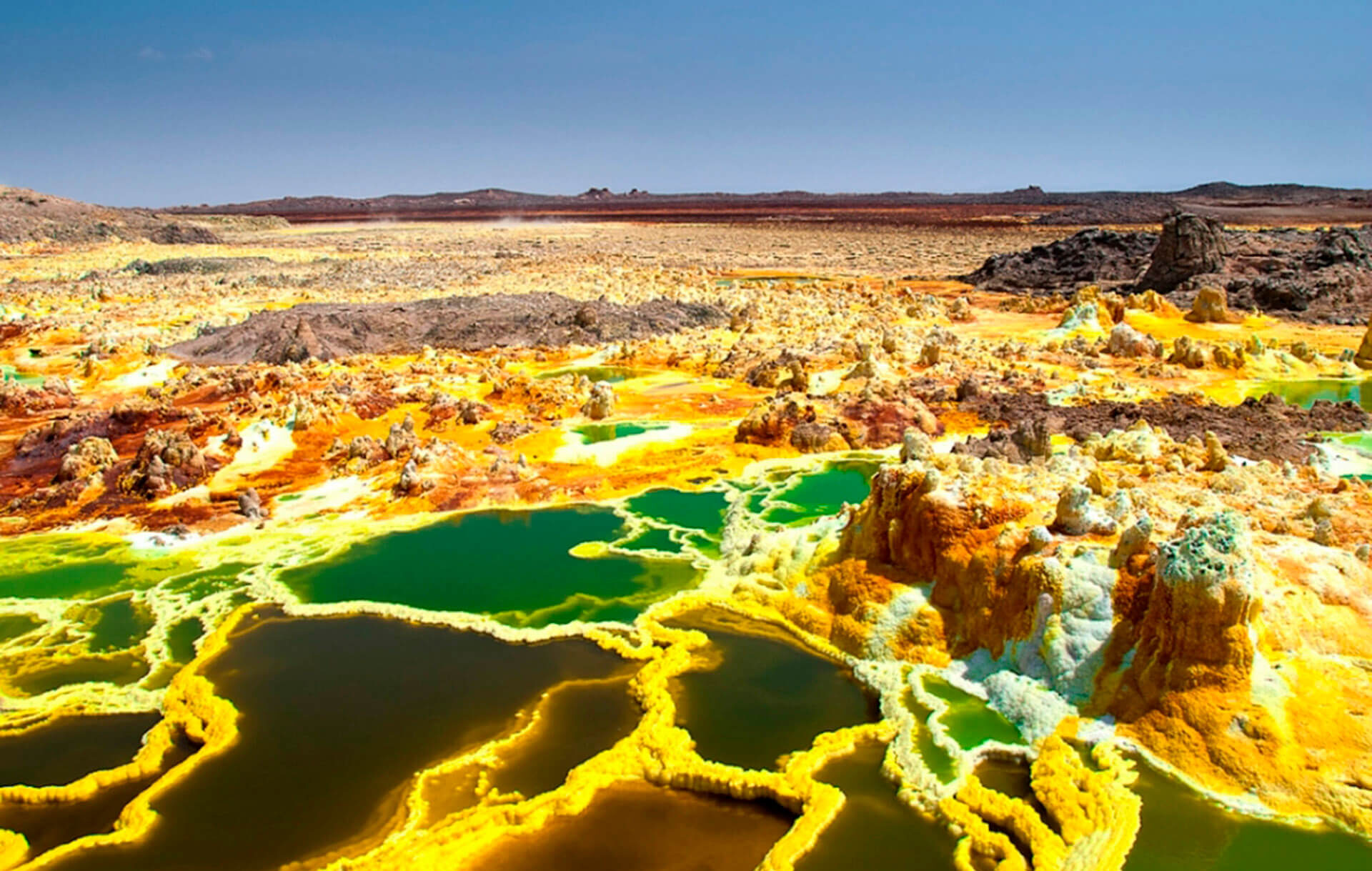 Самая большая пустыня на планете земля. Пустыня Данакиль Эфиопия. Долина Даллол Эфиопия. Вулкан Даллол Африка. Вулкан Даллол Эфиопия — впадина Данакиль.